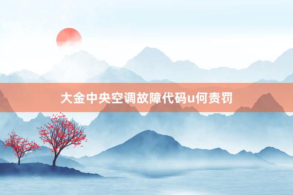大金中央空调故障代码u何责罚